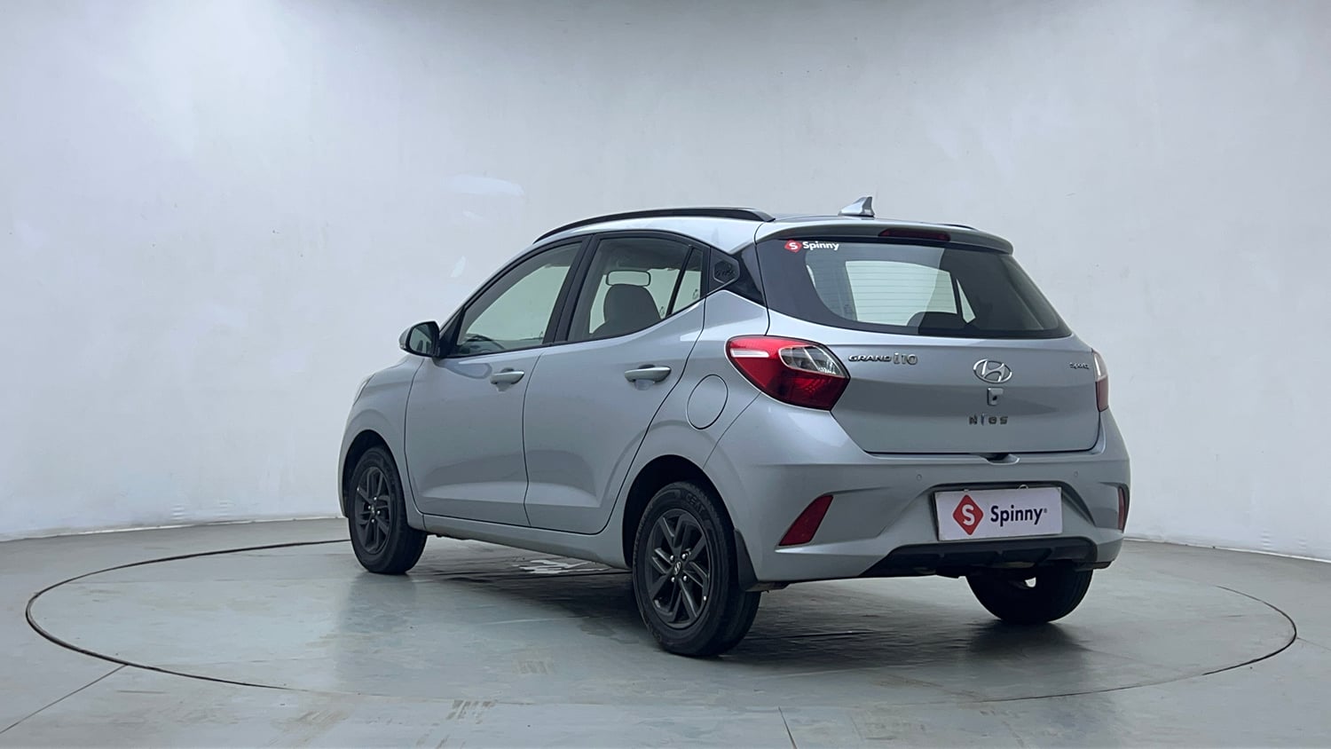 Used 2019 Hyundai Grand i10 Nios Sportz AMT 1.2 Kappa VTVT Petrol Automatic exterior LEFT REAR CORNER VIEW