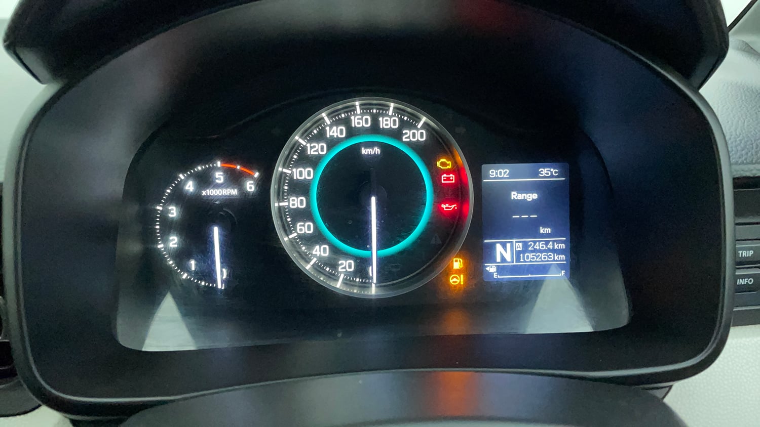 Used 2017 Maruti Suzuki Ignis Zeta 1.3 AMT Diesel Diesel Automatic interior CLUSTERMETER VIEW