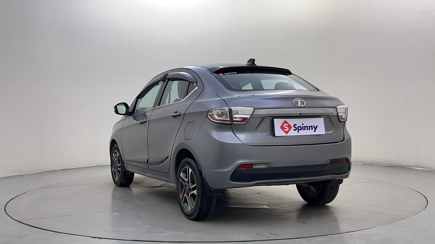 Used 2019 Tata Tigor Revotron XZ+ Petrol Manual exterior LEFT REAR CORNER VIEW