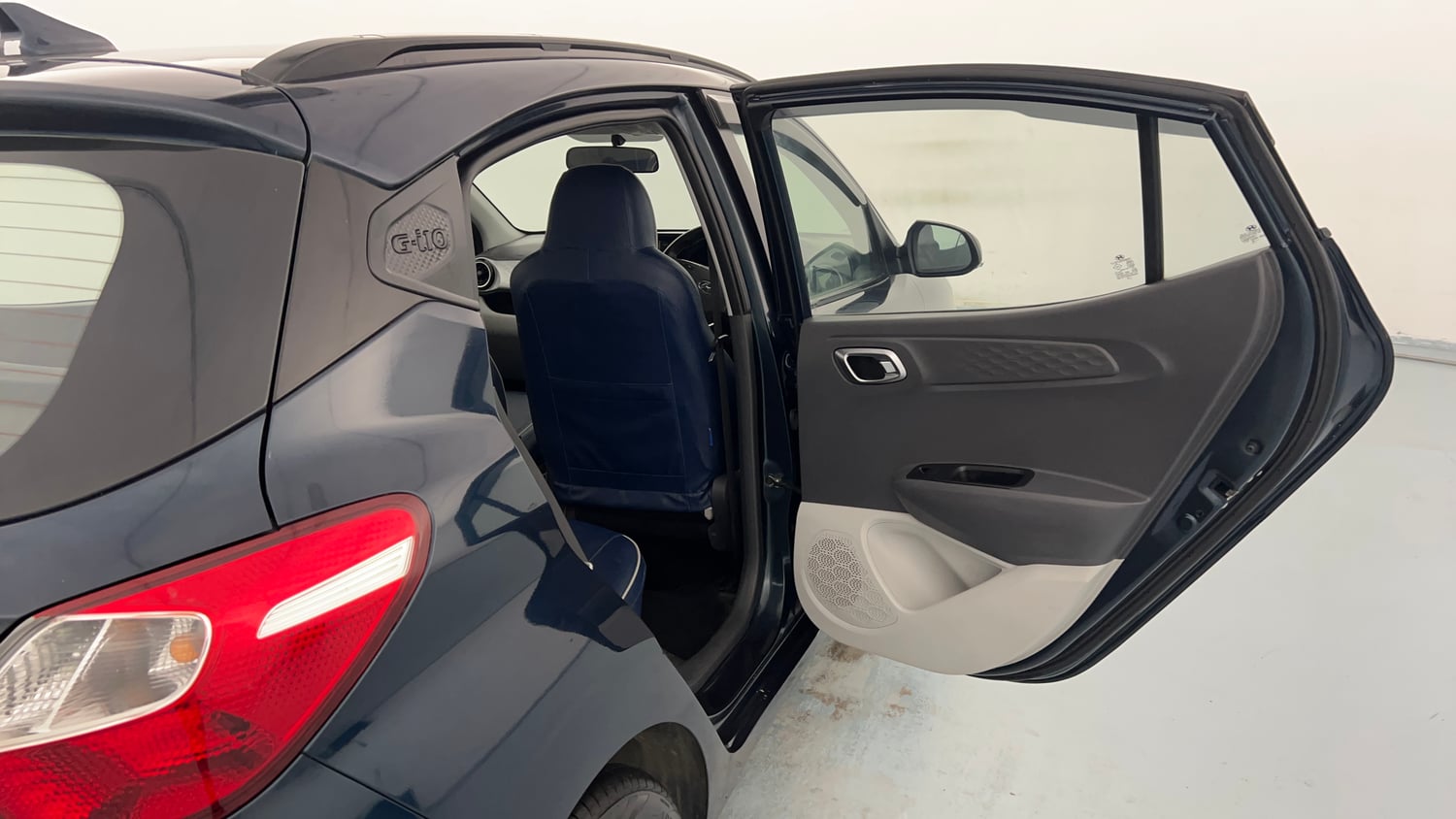 Used 2021 Hyundai Grand i10 Nios Sportz AMT 1.2 Kappa VTVT Petrol Automatic interior RIGHT REAR DOOR OPEN VIEW