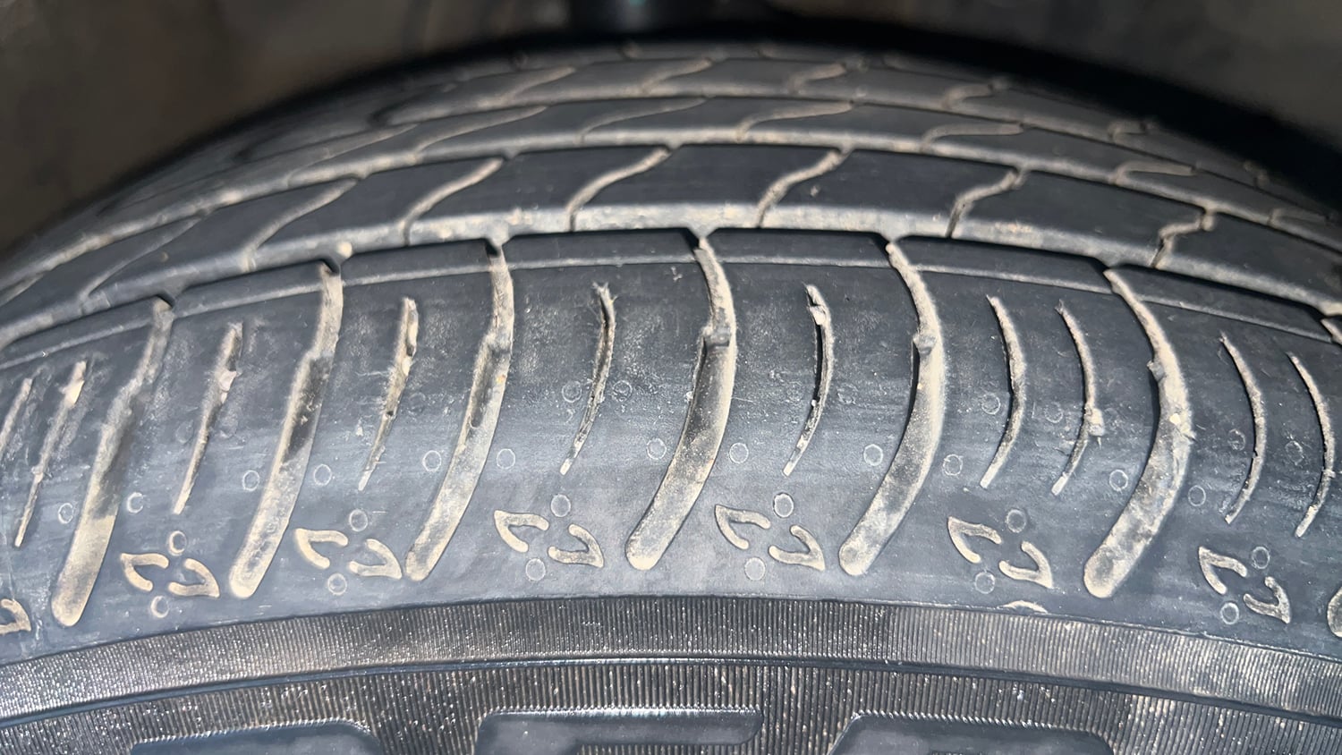 Used 2017 Honda WR-V VX MT Petrol Petrol Manual tyres RIGHT FRONT TYRE TREAD VIEW