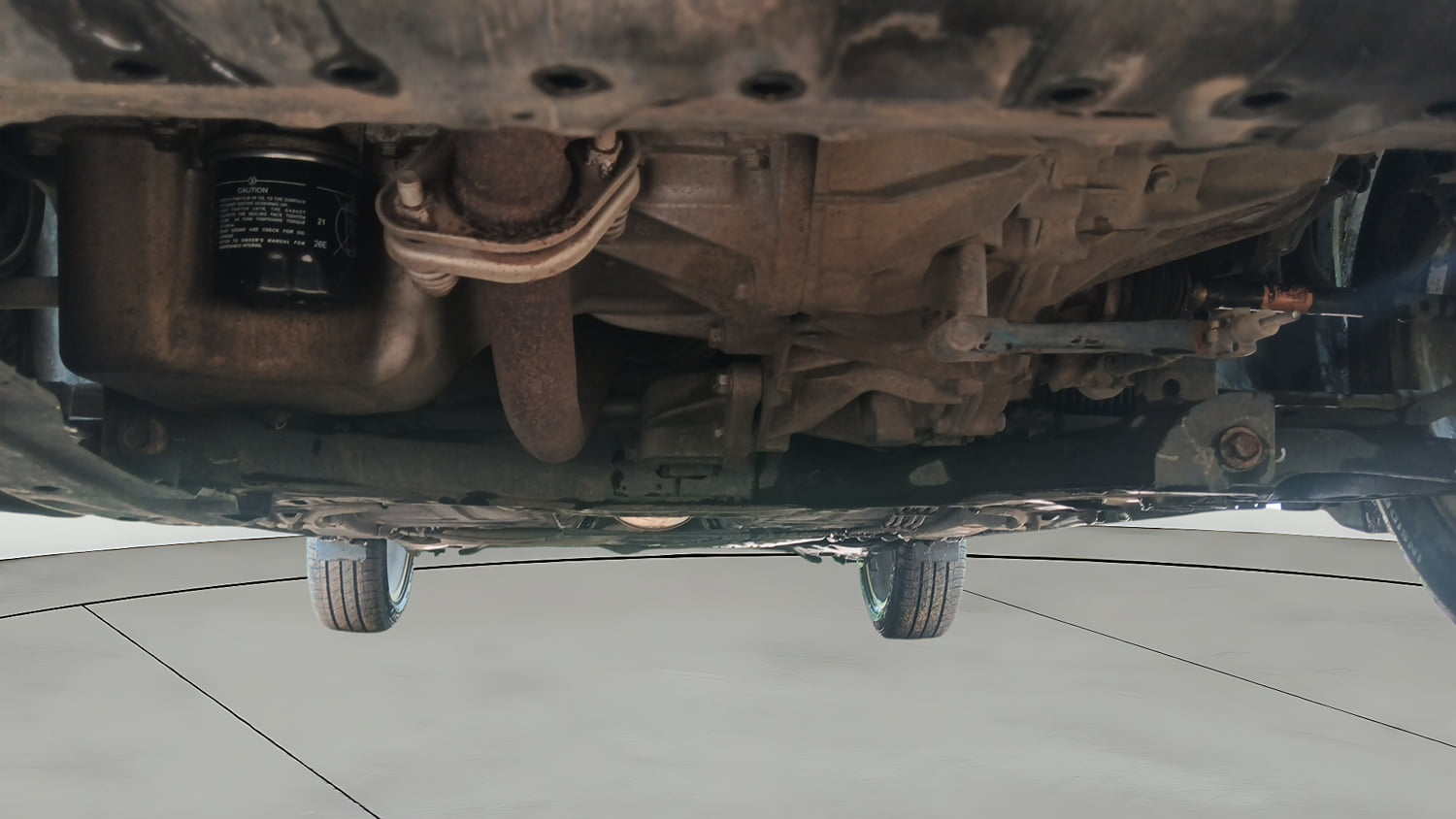 Used 2020 Maruti Suzuki Baleno Zeta Petrol Manual extra FRONT LEFT UNDERBODY VIEW
