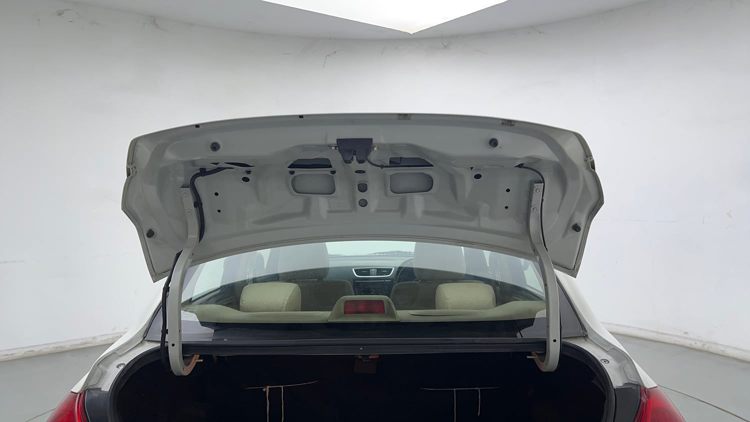 Used 2014 Maruti Suzuki Swift Dzire VXI Petrol Manual interior DICKY DOOR OPEN VIEW