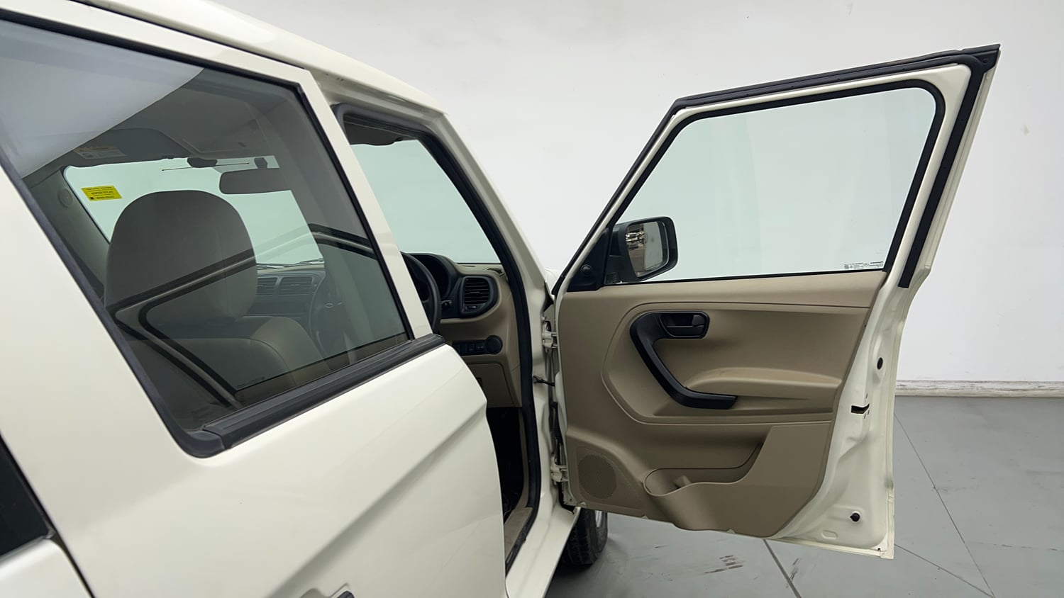 Used 2019 Mahindra TUV300 T4 Plus Diesel Manual interior RIGHT FRONT DOOR OPEN VIEW