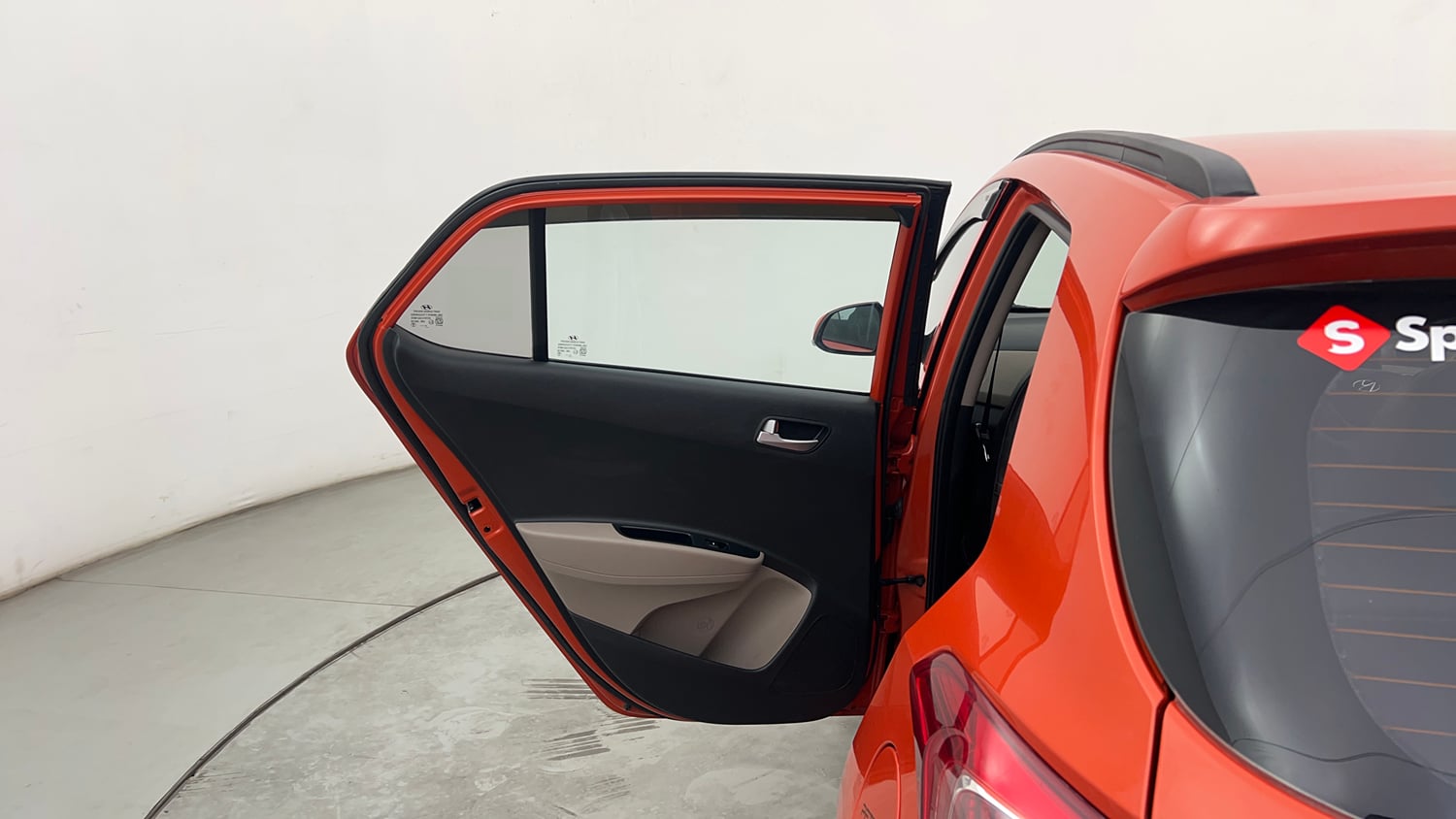 Used 2018 Hyundai Grand i10 Sportz 1.2 Kappa VTVT Petrol Manual interior LEFT REAR DOOR OPEN VIEW