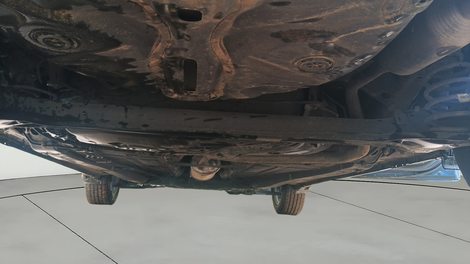 Used 2020 Maruti Suzuki Baleno Zeta Petrol Manual extra REAR RIGHT UNDERBODY VIEW
