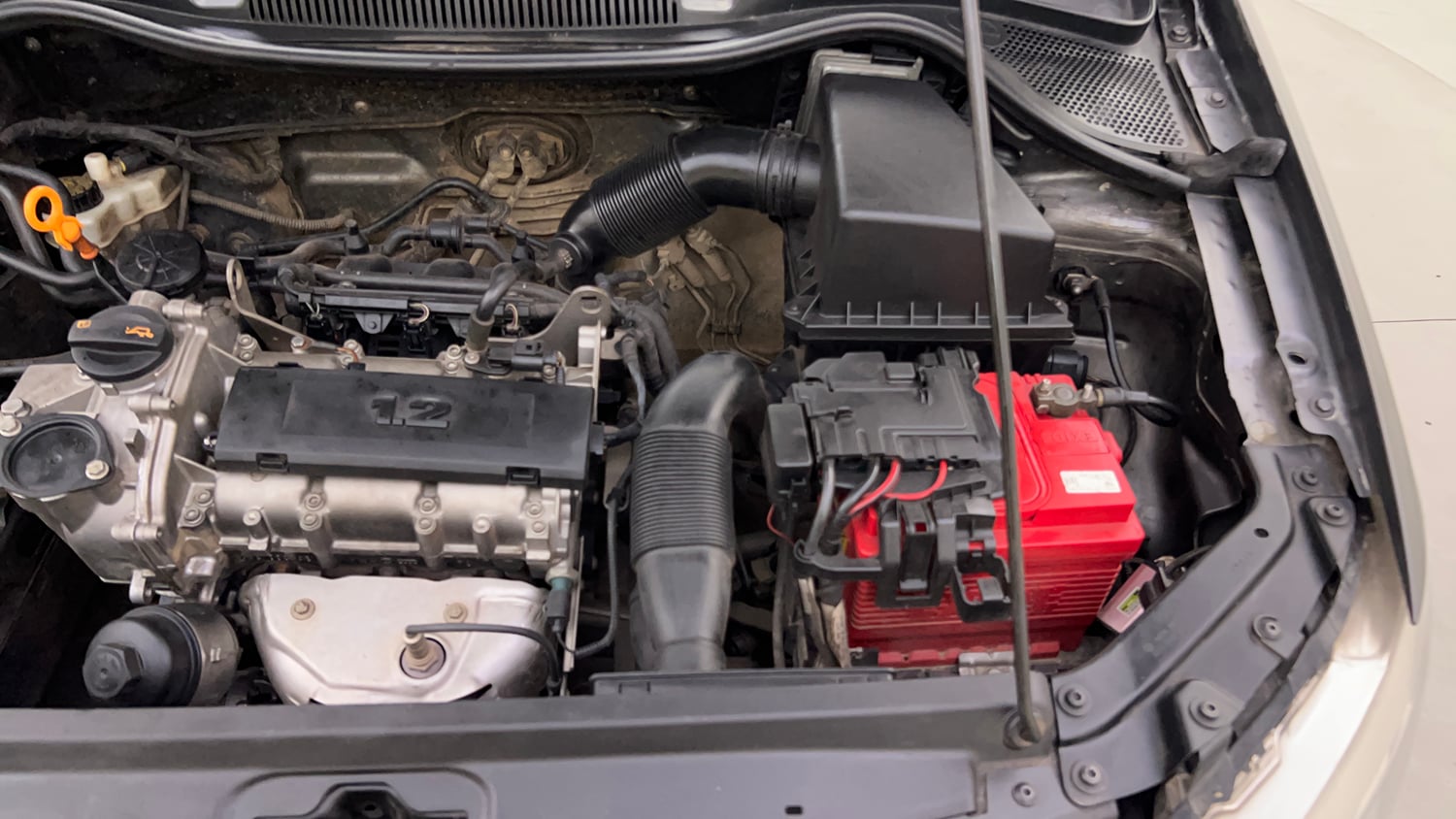 Used 2013 Volkswagen Polo Comfortline 1.2L (P) Petrol Manual engine ENGINE LEFT SIDE VIEW