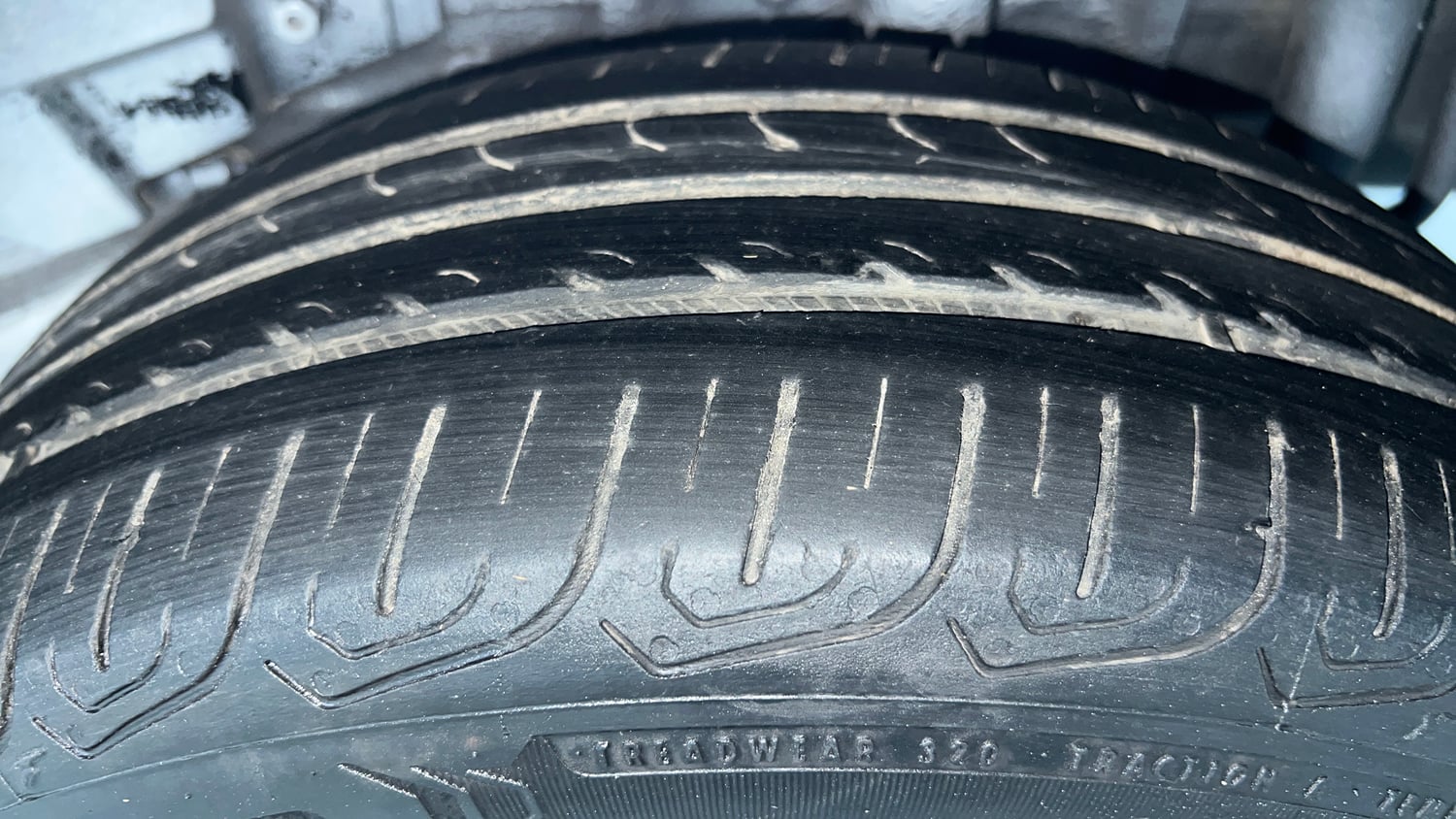 Used 2024 Tata Tigor XZ Plus CNG Cng Manual tyres LEFT REAR TYRE TREAD VIEW