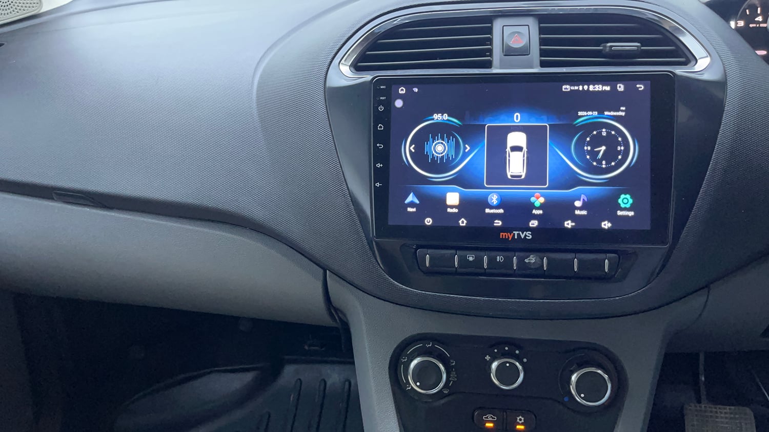 Used 2019 Tata Tigor Revotron XZA Petrol Automatic interior MUSIC SYSTEM & AC CONTROL VIEW