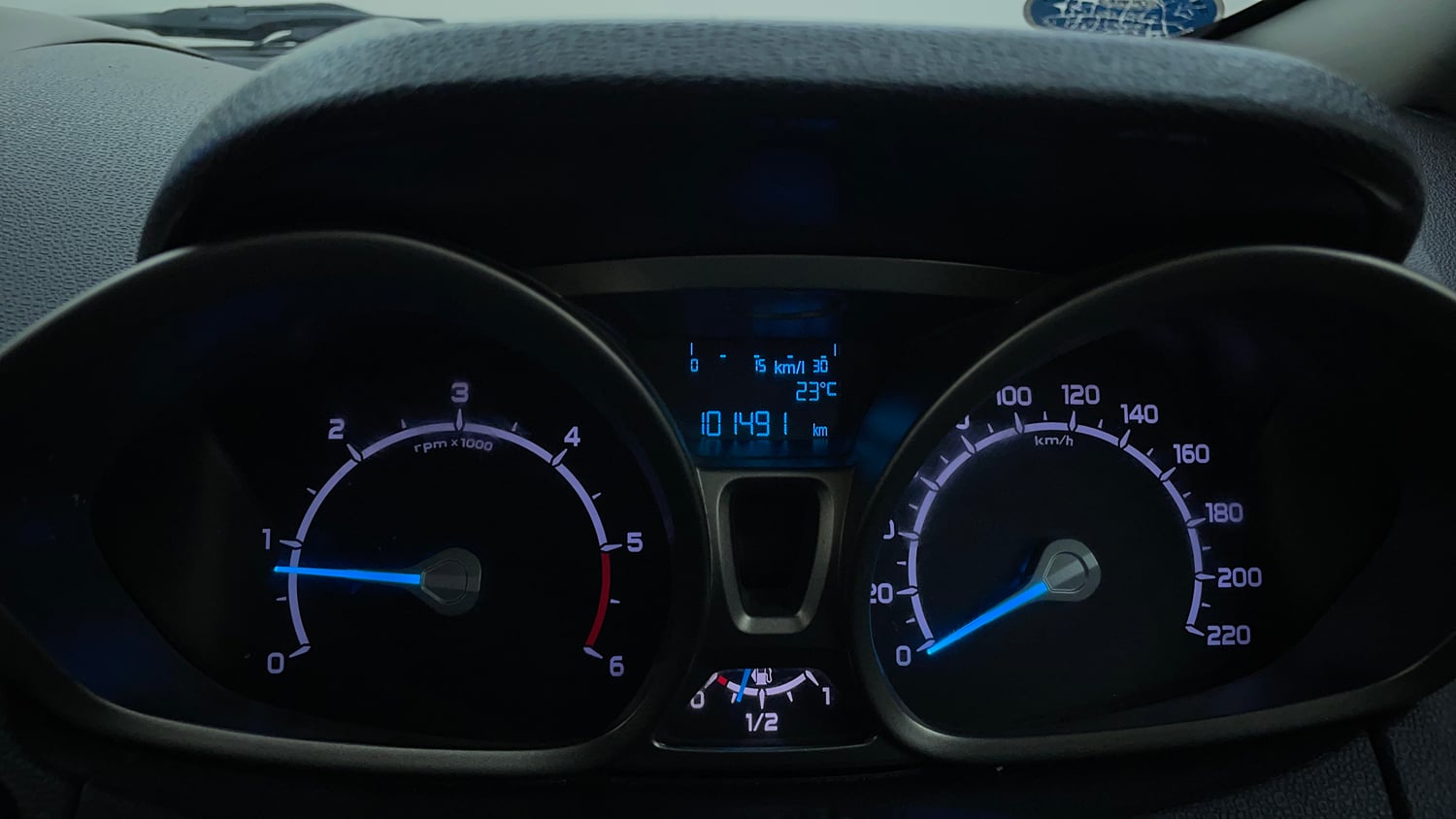 Used 2017 Ford EcoSport Titanium 1.5L TDCi Diesel Manual interior CLUSTERMETER VIEW