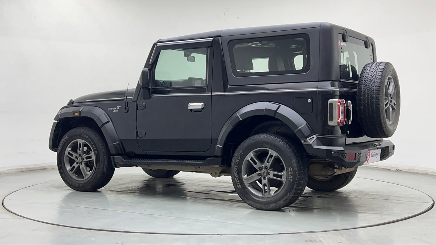 Used 2021 mahindra Thar LX Hard Top Petrol MT 4WD Petrol Manual exterior LEFT REAR CORNER VIEW