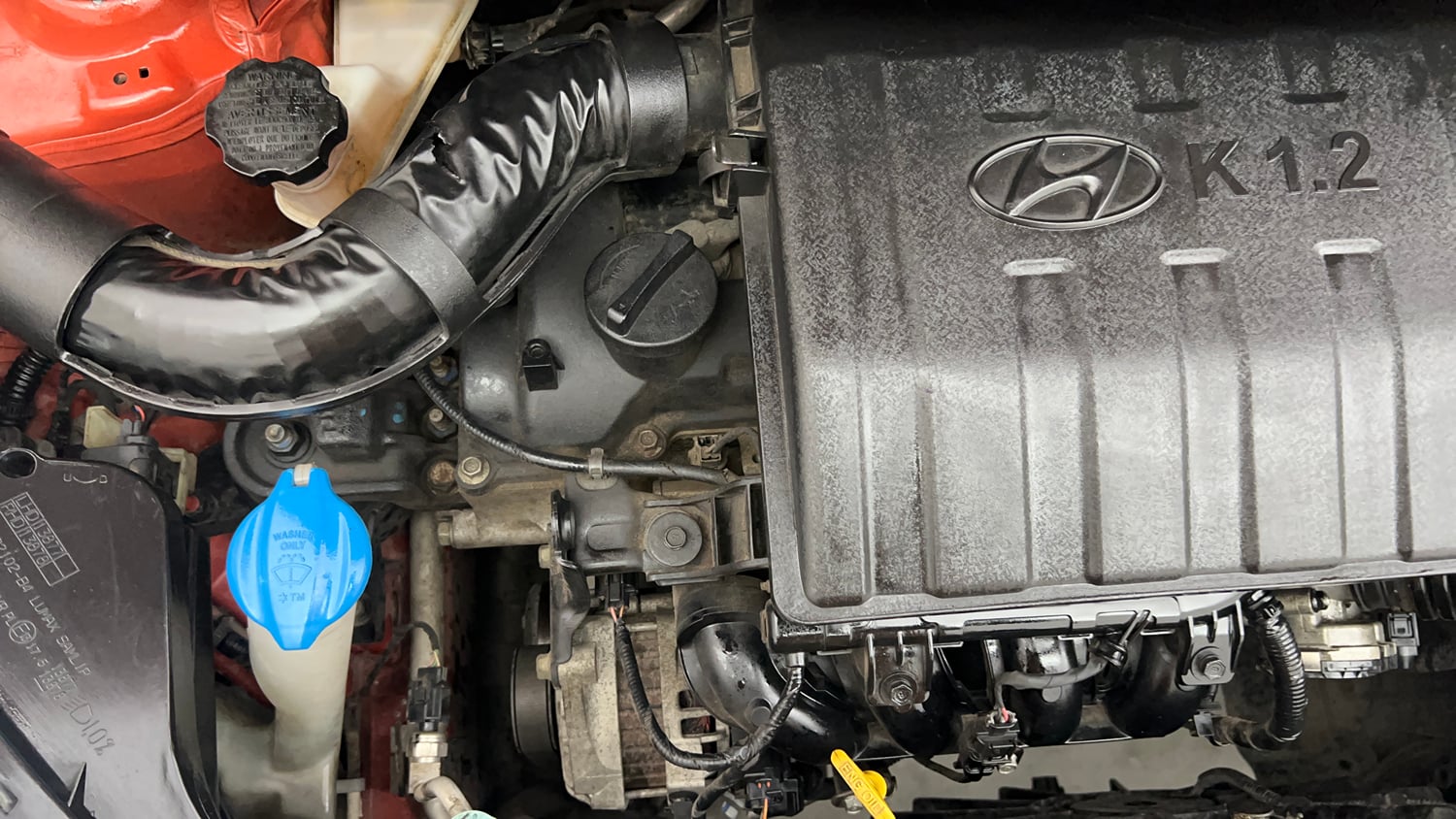 Used 2018 Hyundai Grand i10 Sportz 1.2 Kappa VTVT Petrol Manual engine ENGINE RIGHT SIDE VIEW
