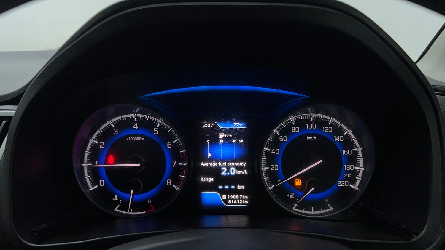 Used 2017 Maruti Suzuki Baleno RS 1.0 Petrol Manual interior CLUSTERMETER VIEW