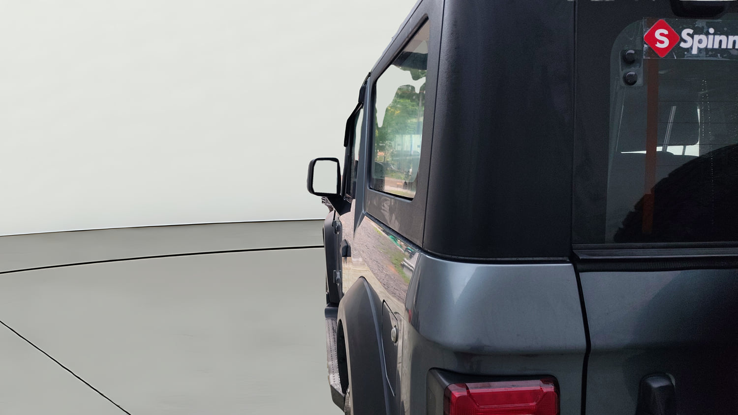 Used 2020 mahindra Thar LX Hard Top Petrol AT 4WD Petrol Automatic interior LEFT REAR DOOR OPEN VIEW