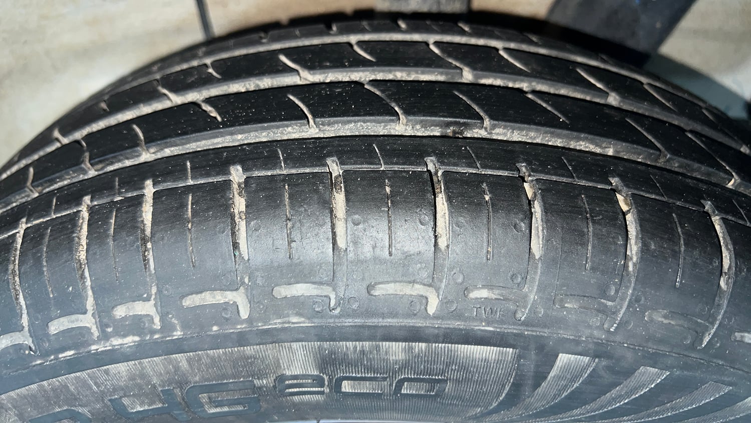 Used 2025 Hyundai Exter S 1.2 MT Petrol Manual tyres LEFT REAR TYRE TREAD VIEW