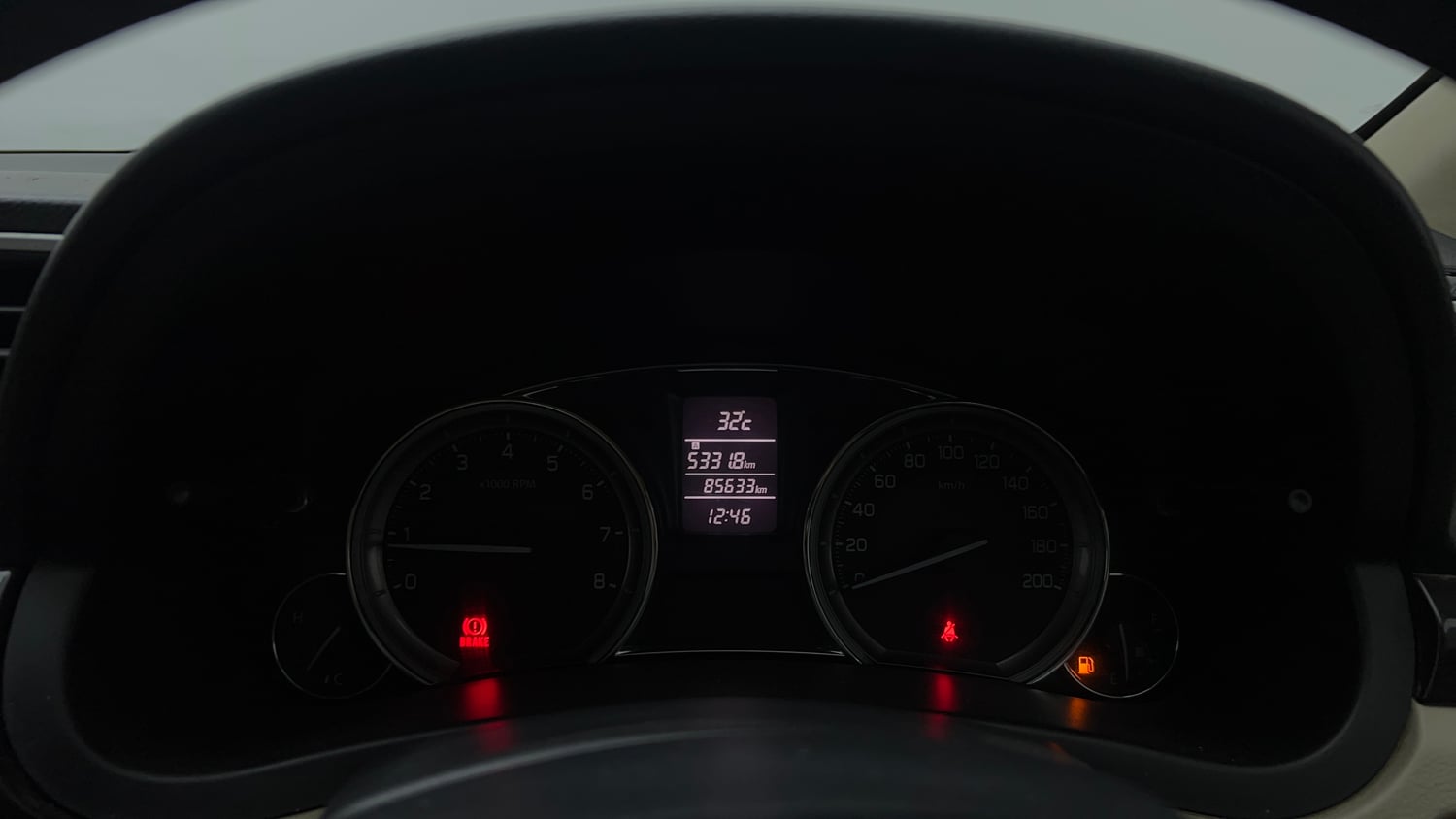 Used 2017 Maruti Suzuki Ciaz Alpha 1.4 MT Petrol Manual interior CLUSTERMETER VIEW