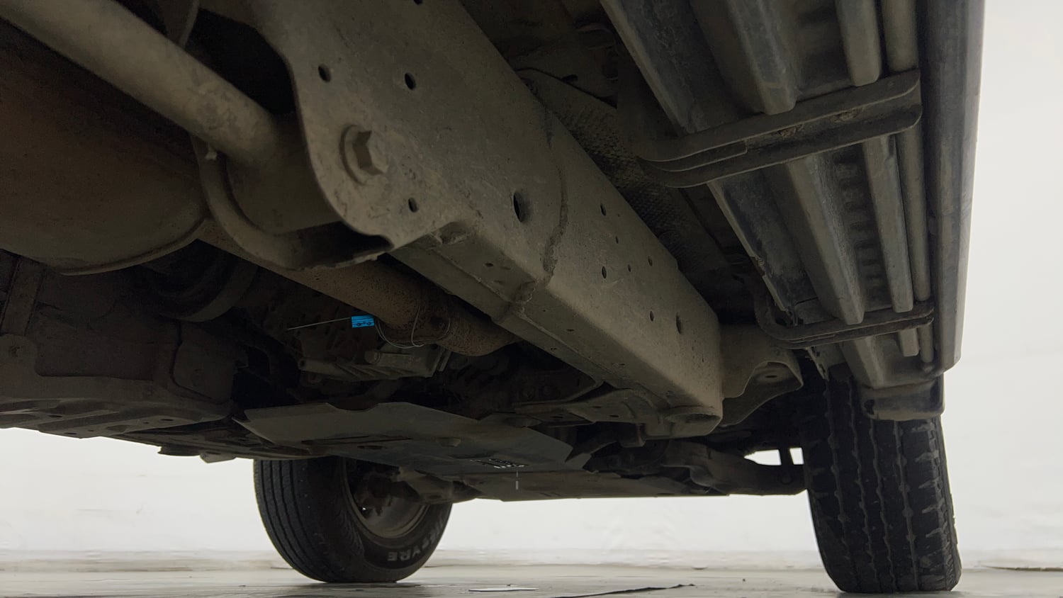 Used 2021 mahindra Thar LX Hard Top Petrol MT 4WD Petrol Manual extra REAR RIGHT UNDERBODY VIEW