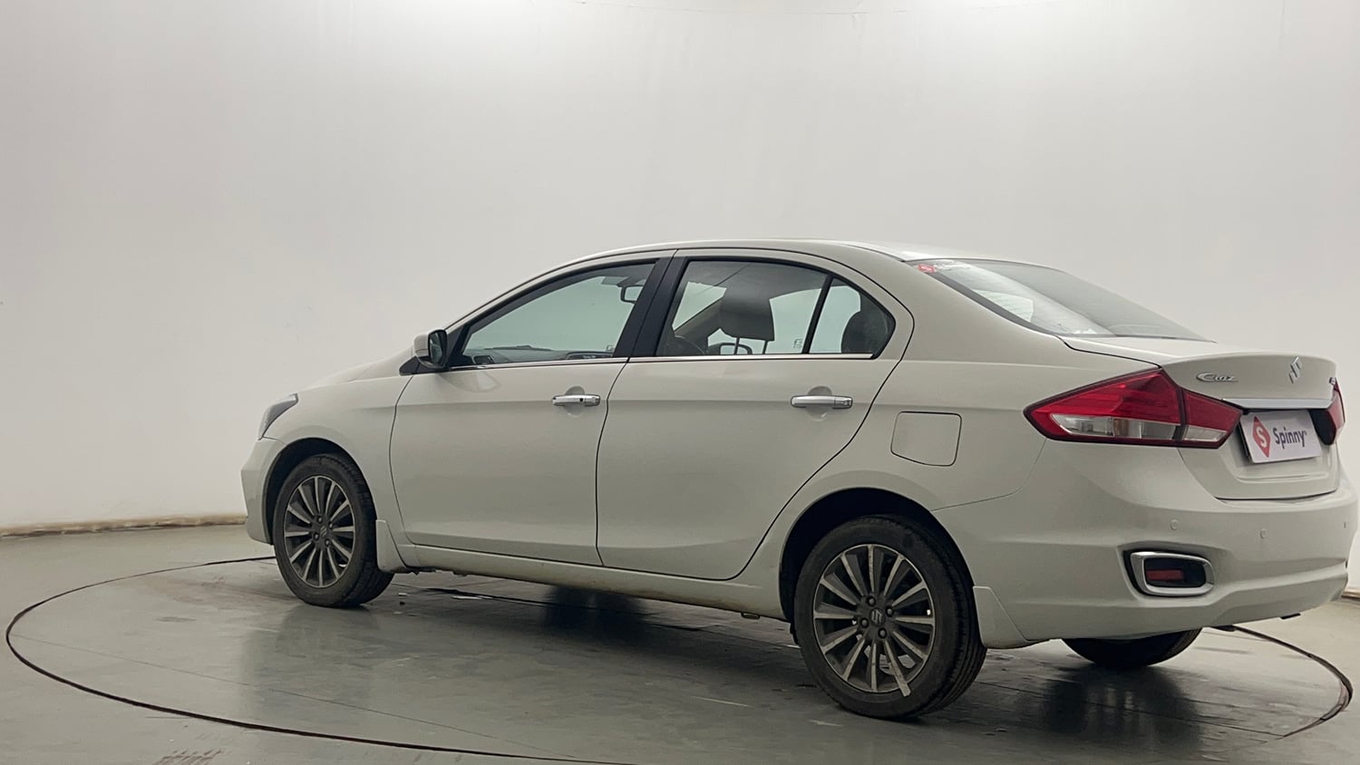 Used 2022 Maruti Suzuki Ciaz Alpha 1.5 Petrol Manual exterior LEFT REAR CORNER VIEW