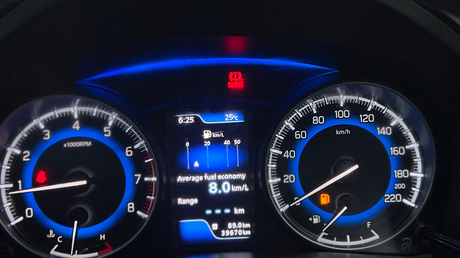 Used 2021 Maruti Suzuki Baleno Zeta Petrol Manual interior CLUSTERMETER VIEW