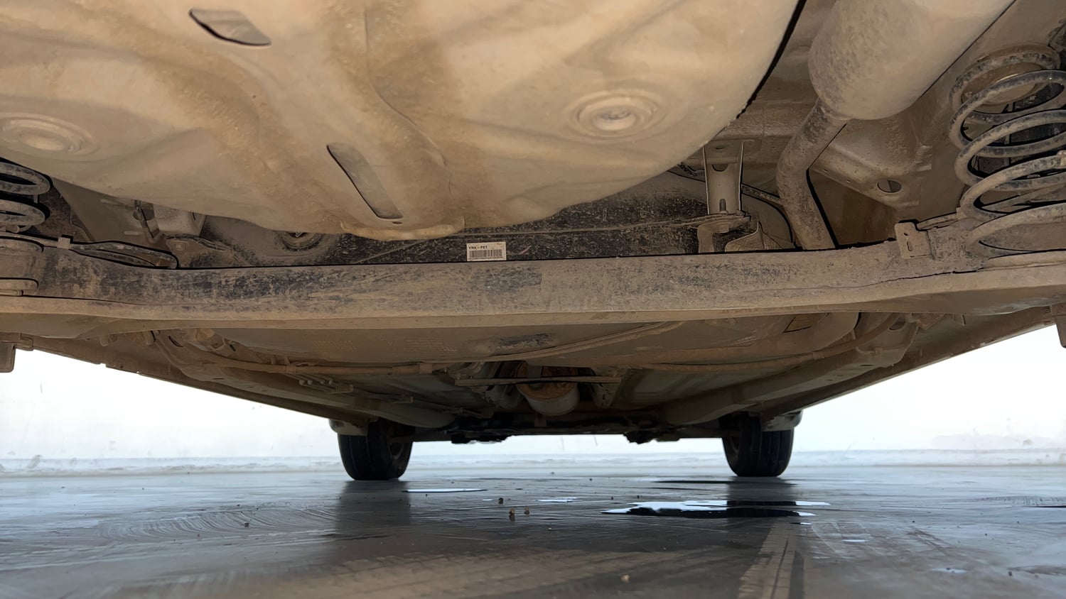 Used 2021 Maruti Suzuki Baleno Delta Petrol Manual extra REAR UNDERBODY VIEW (TAKEN FROM REAR)
