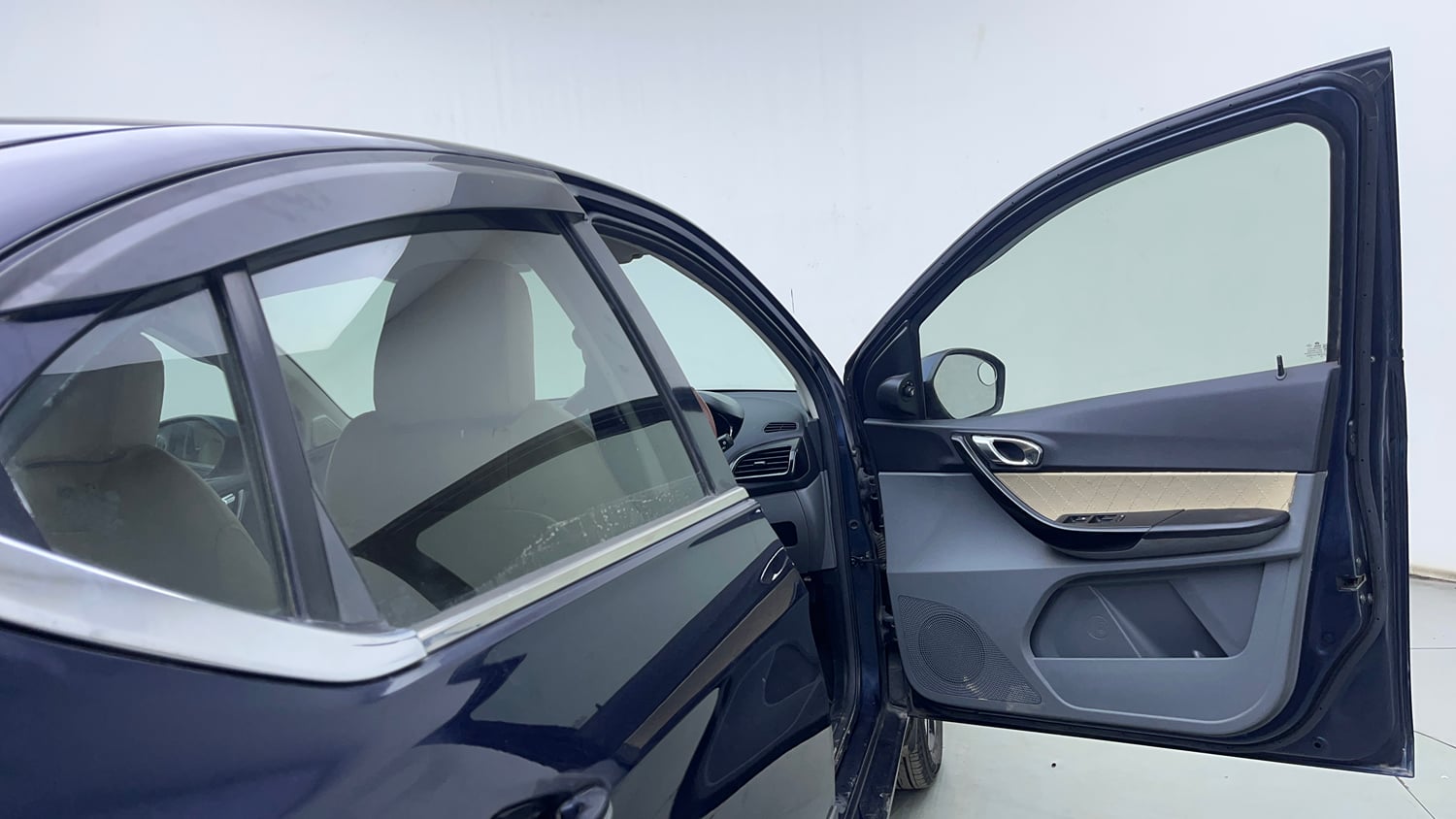 Used 2019 Tata Tigor Revotron XZA Petrol Automatic interior RIGHT FRONT DOOR OPEN VIEW