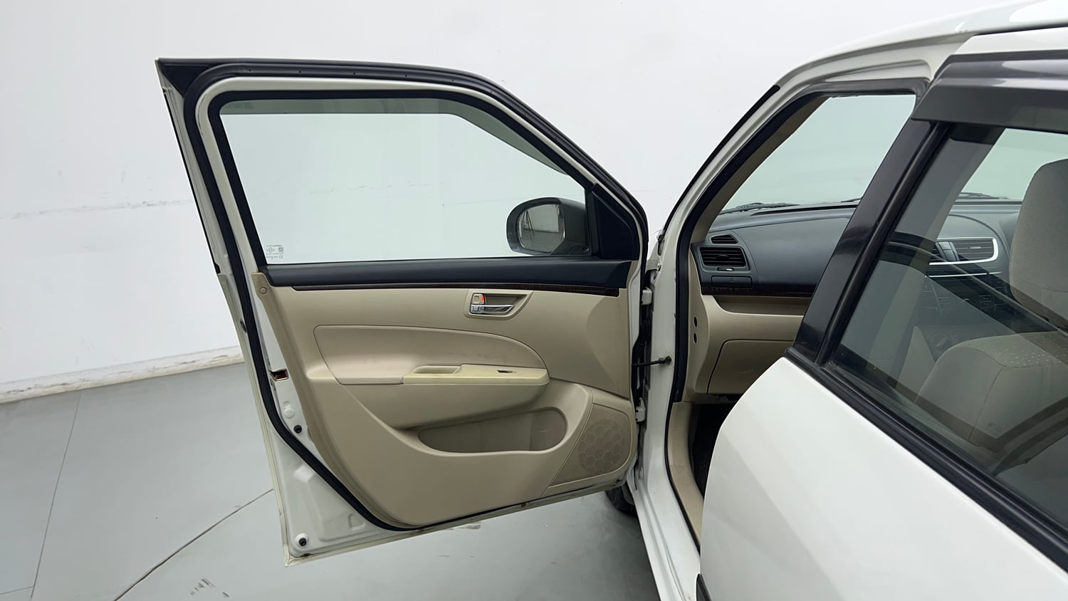 Used 2014 Maruti Suzuki Swift Dzire VXI Petrol Manual interior LEFT FRONT DOOR OPEN VIEW