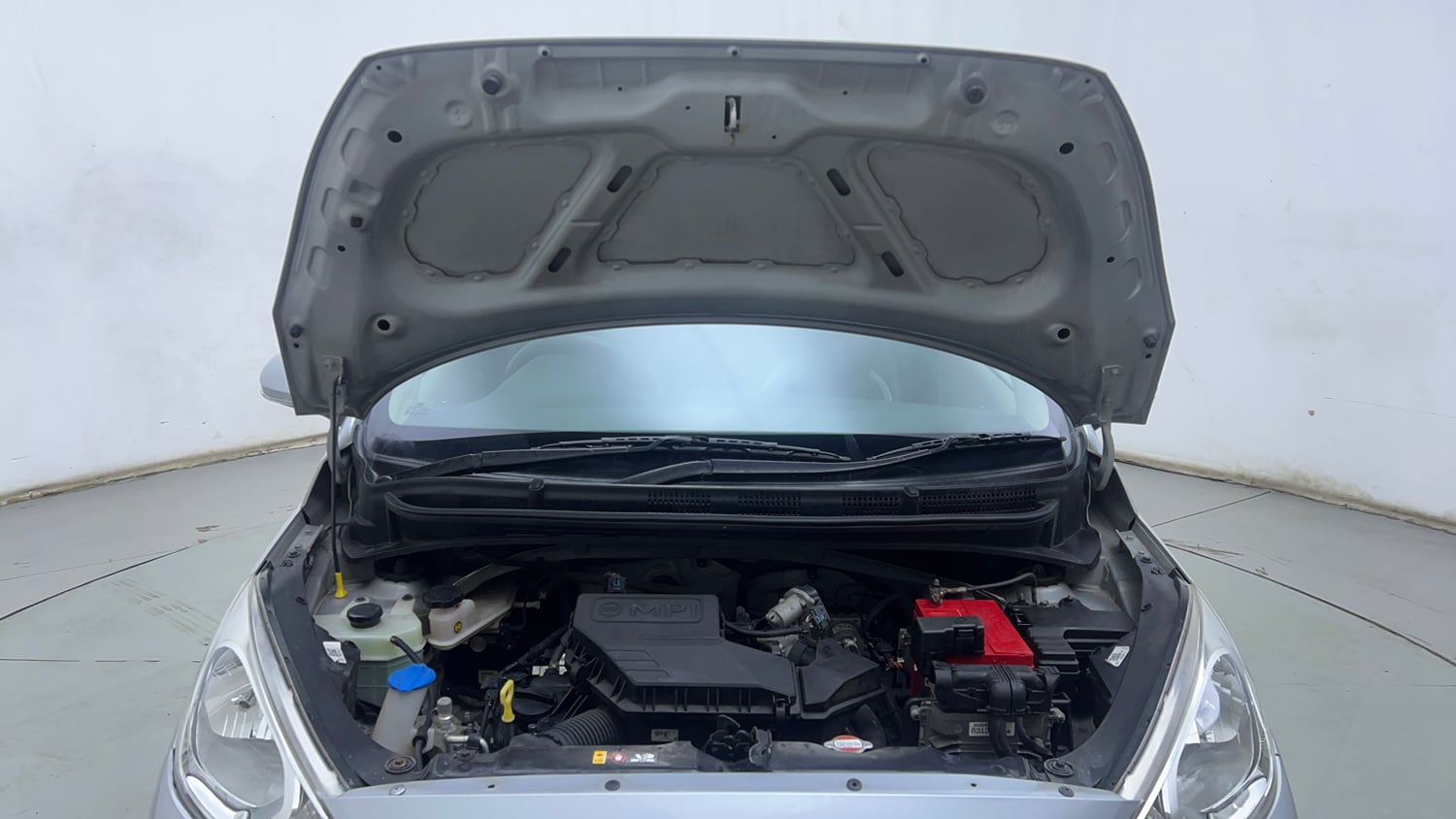 Used 2019 Hyundai Santro Sportz AMT Petrol Automatic engine ENGINE & BONNET OPEN FRONT VIEW