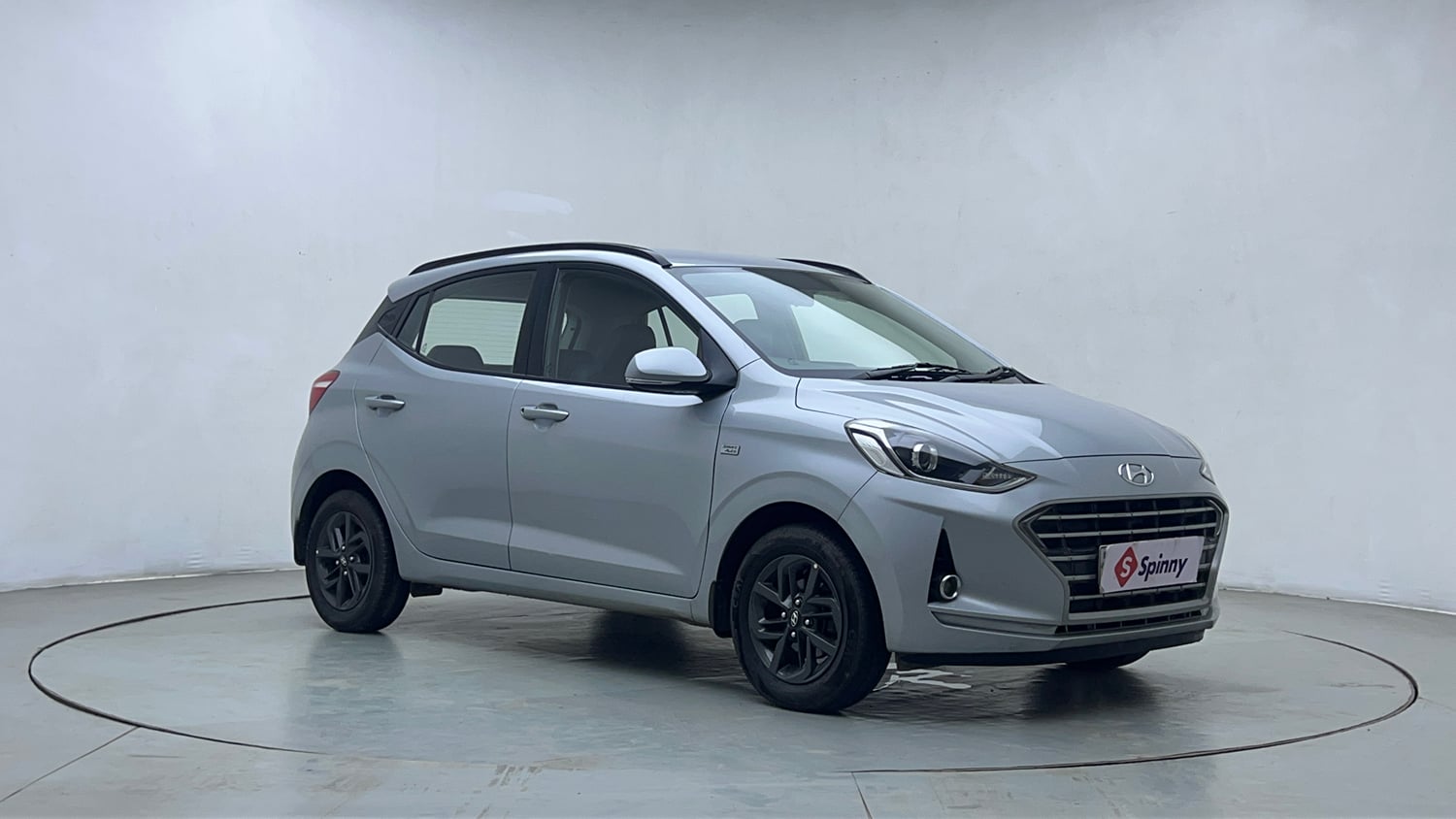Used 2019 Hyundai Grand i10 Nios Sportz AMT 1.2 Kappa VTVT Petrol Automatic exterior RIGHT FRONT CORNER VIEW