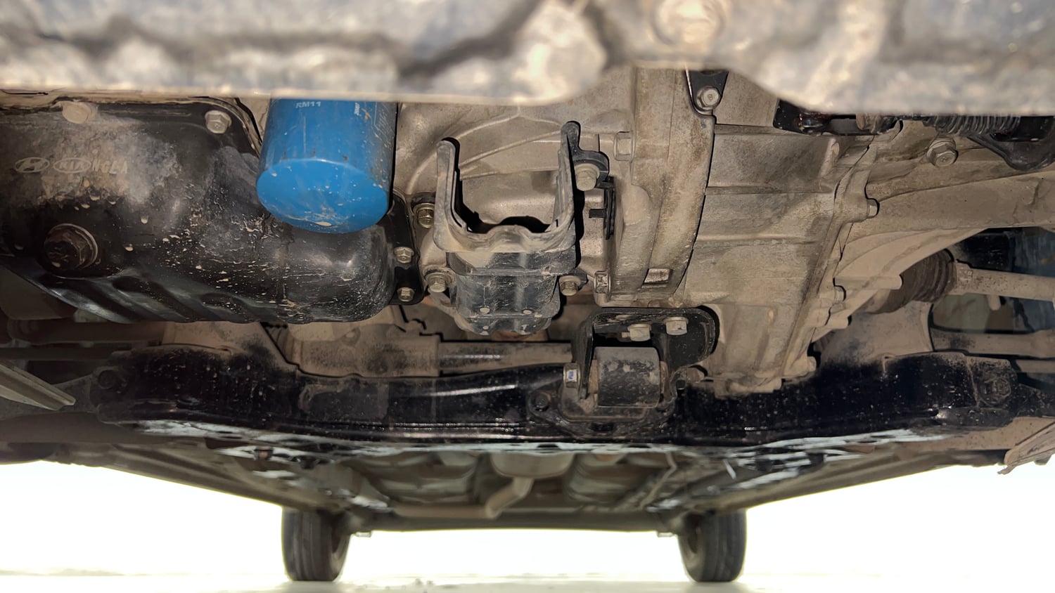 Used 2018 Hyundai Grand i10 Sportz 1.2 Kappa VTVT CNG (Outside Fitted) Cng Manual extra FRONT LEFT UNDERBODY VIEW