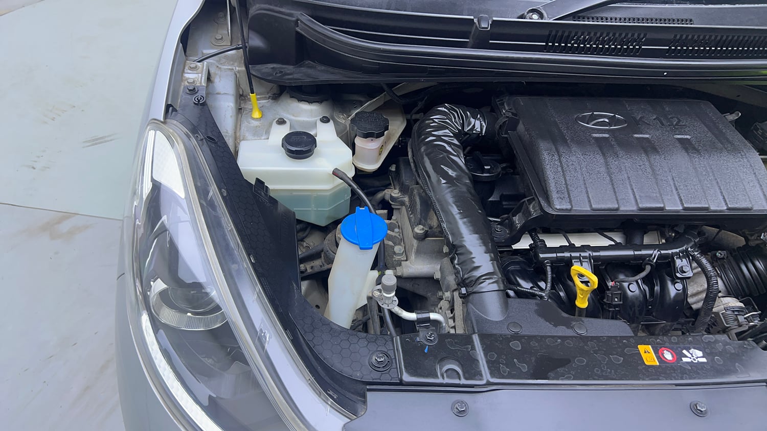 Used 2019 Hyundai Grand i10 Nios Sportz AMT 1.2 Kappa VTVT Petrol Automatic engine ENGINE RIGHT SIDE VIEW