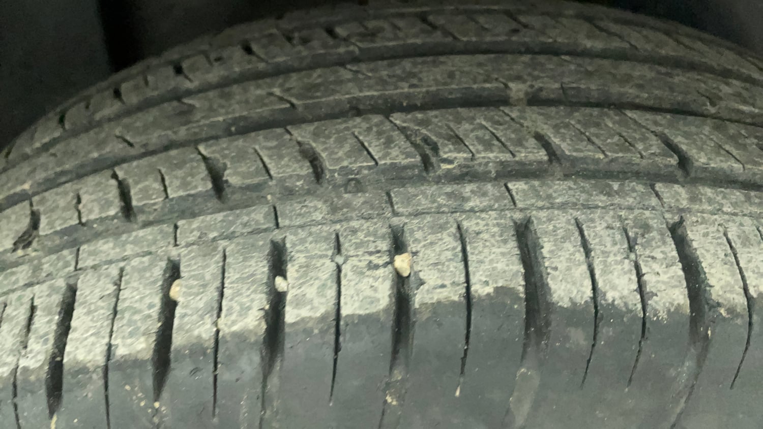 Used 2021 Tata Harrier XT Plus Dark Edition Diesel Manual tyres LEFT REAR TYRE TREAD VIEW