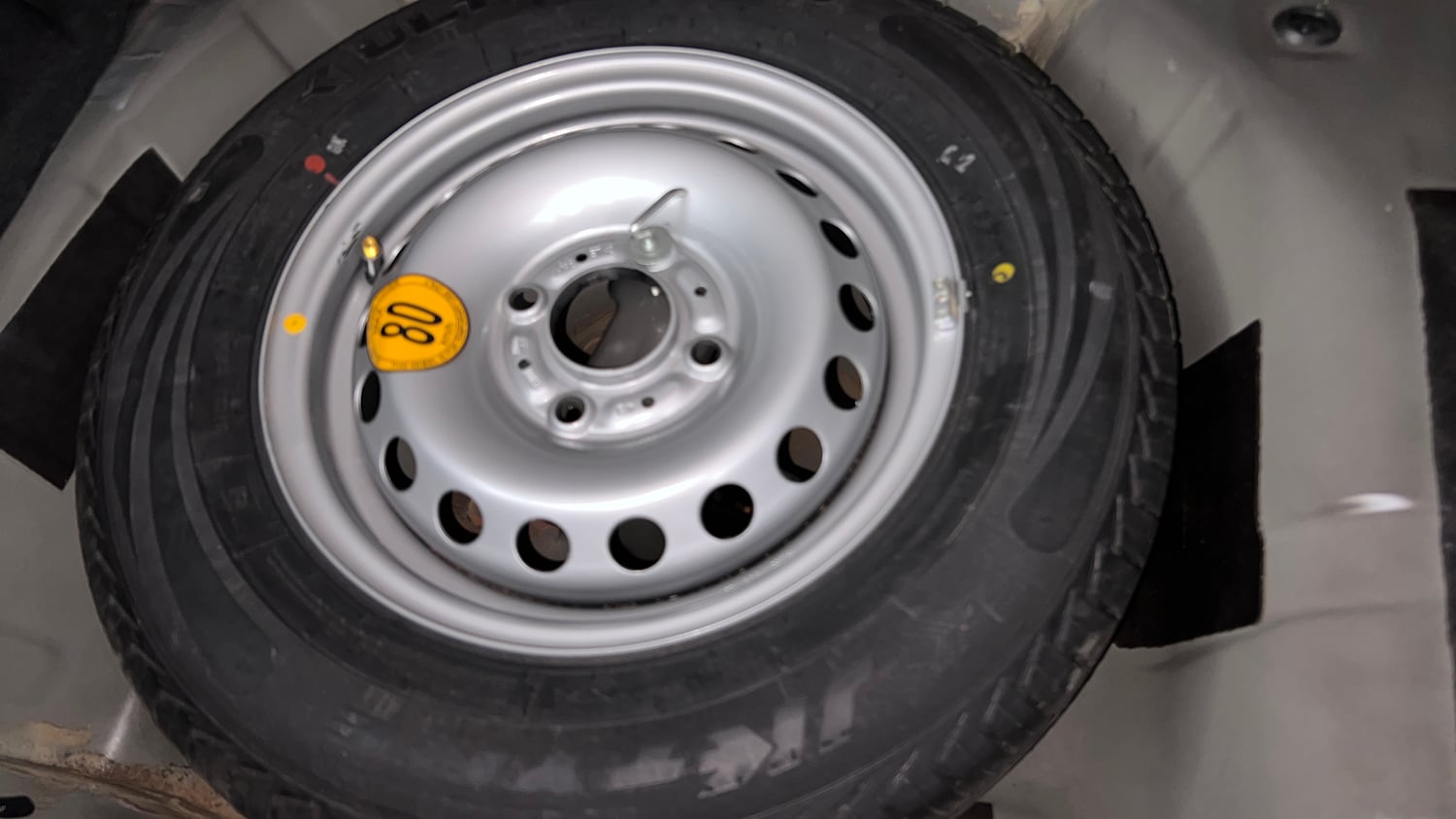 Used 2023 Tata Tiago XZA Plus Petrol Automatic tyres SPARE TYRE VIEW