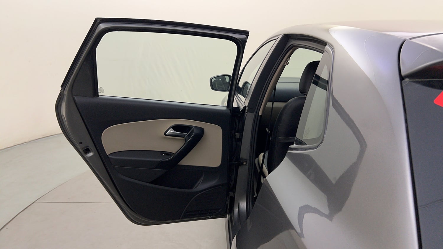 Used 2013 Volkswagen Polo Comfortline 1.2L (P) Petrol Manual interior LEFT REAR DOOR OPEN VIEW
