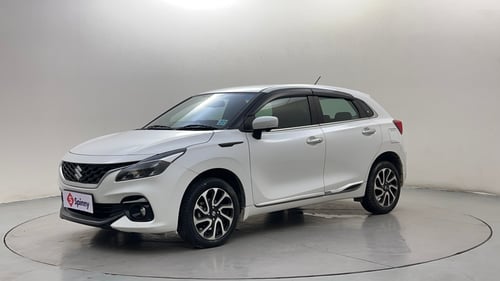 Used 2023 Maruti Suzuki Baleno Alpha AGS Petrol Automatic exterior LEFT FRONT CORNER VIEW
