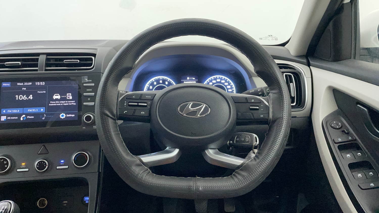 Used 2022 Hyundai Creta EX 1.5 Petrol Petrol Manual interior STEERING VIEW