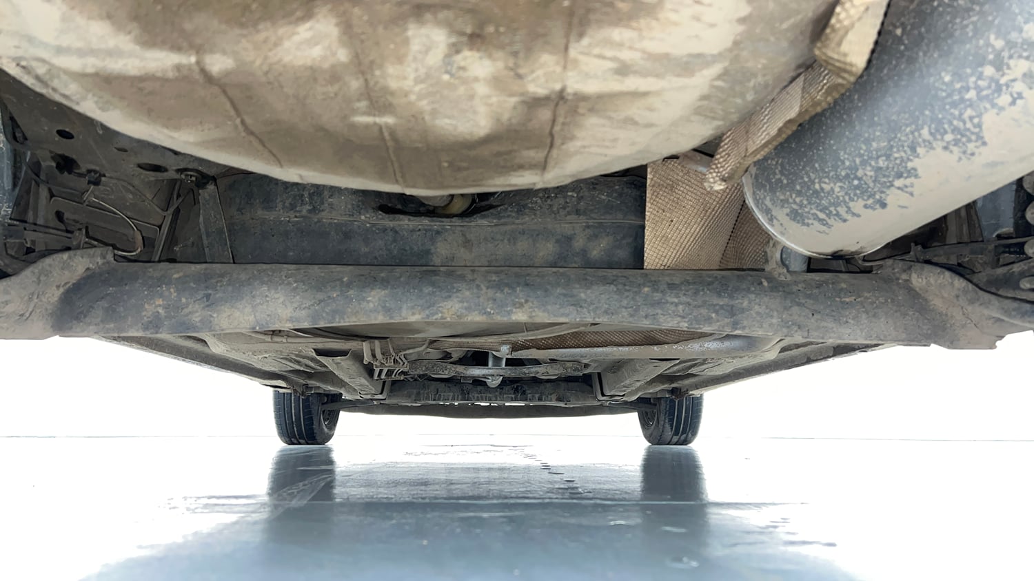 Used 2019 Ford Figo Aspire Trend Plus 1.5 TDCi Diesel Manual extra REAR UNDERBODY VIEW (TAKEN FROM REAR)