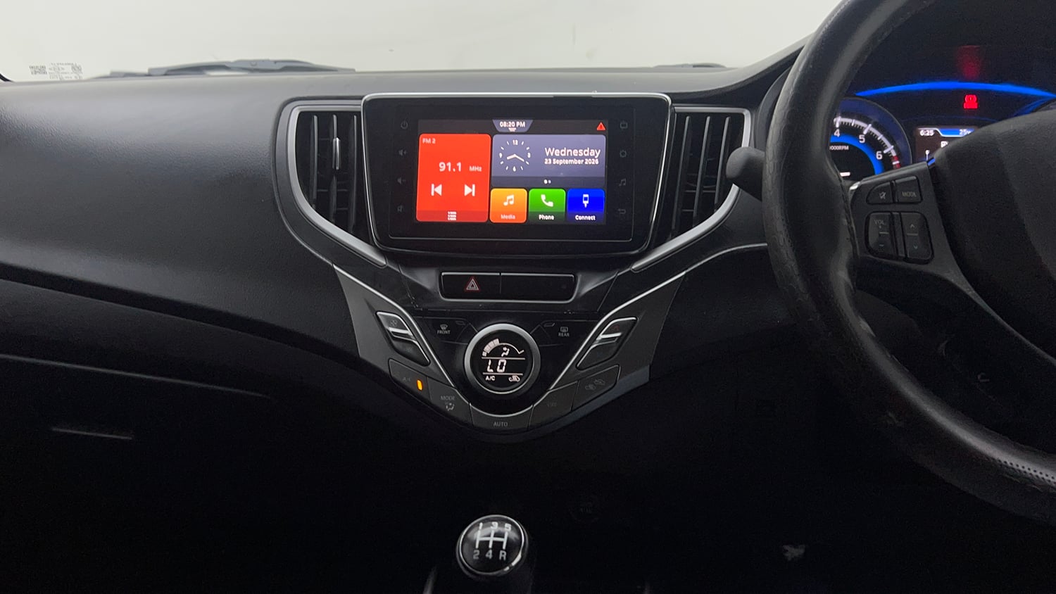 Used 2021 Maruti Suzuki Baleno Zeta Petrol Manual interior MUSIC SYSTEM & AC CONTROL VIEW