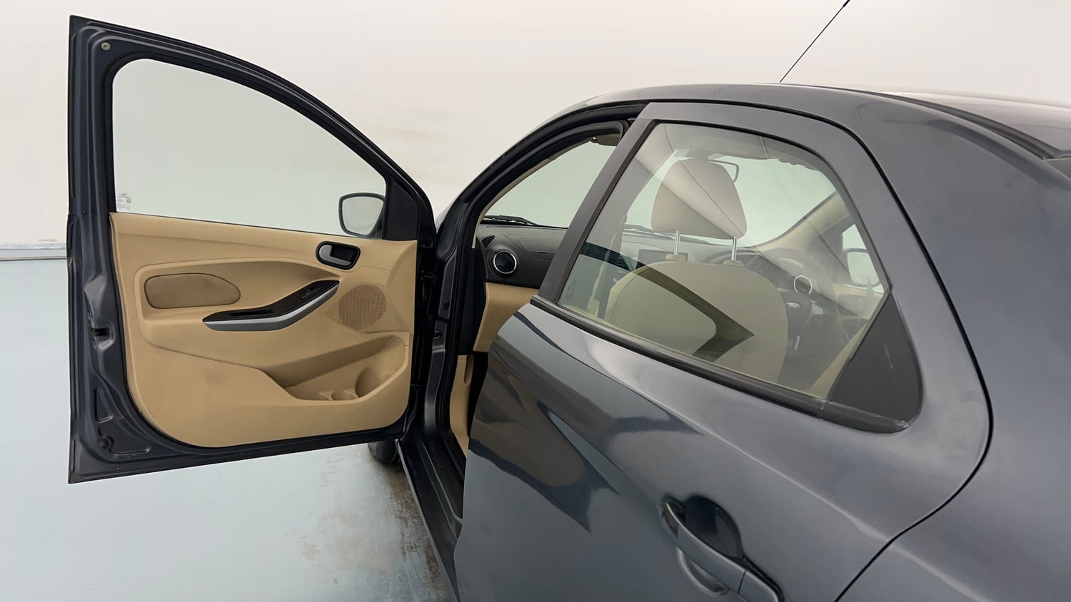 Used 2019 Ford Figo Aspire Trend Plus 1.5 TDCi Diesel Manual interior LEFT FRONT DOOR OPEN VIEW
