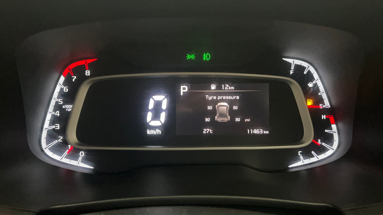 Used 2023 Kia Sonet HTX 1.0 DCT Petrol Automatic interior CLUSTERMETER VIEW