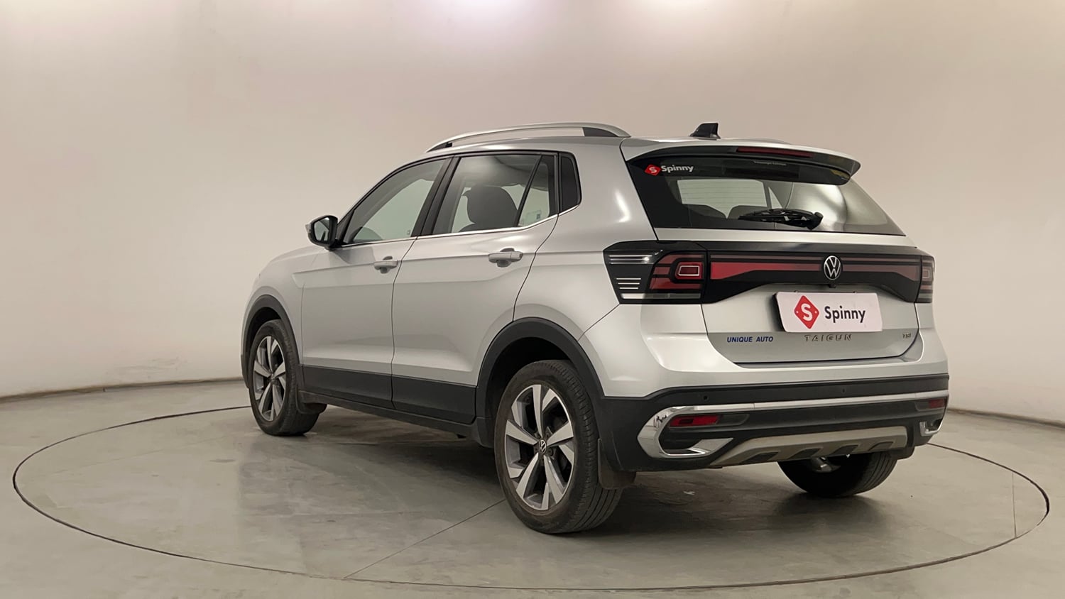 Used 2024 Volkswagen Taigun Topline 1.0 TSI AT Petrol Automatic exterior LEFT REAR CORNER VIEW