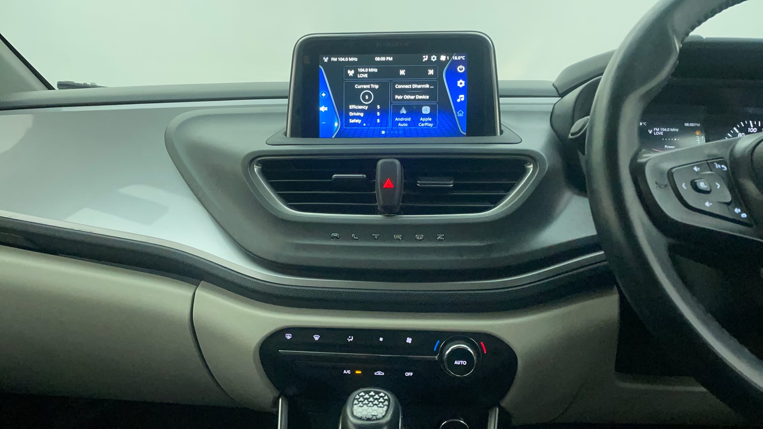 Used 2023 Tata Altroz XZA Petrol Petrol Automatic interior MUSIC SYSTEM & AC CONTROL VIEW