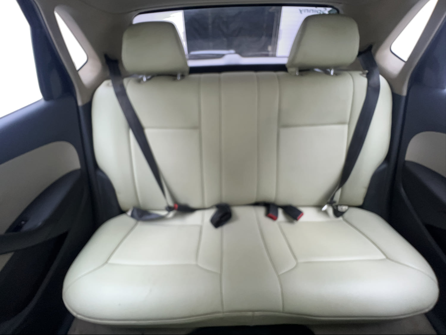 Used 2013 Volkswagen Polo Highline1.2L (P) Petrol Manual interior REAR SEAT CONDITION VIEW