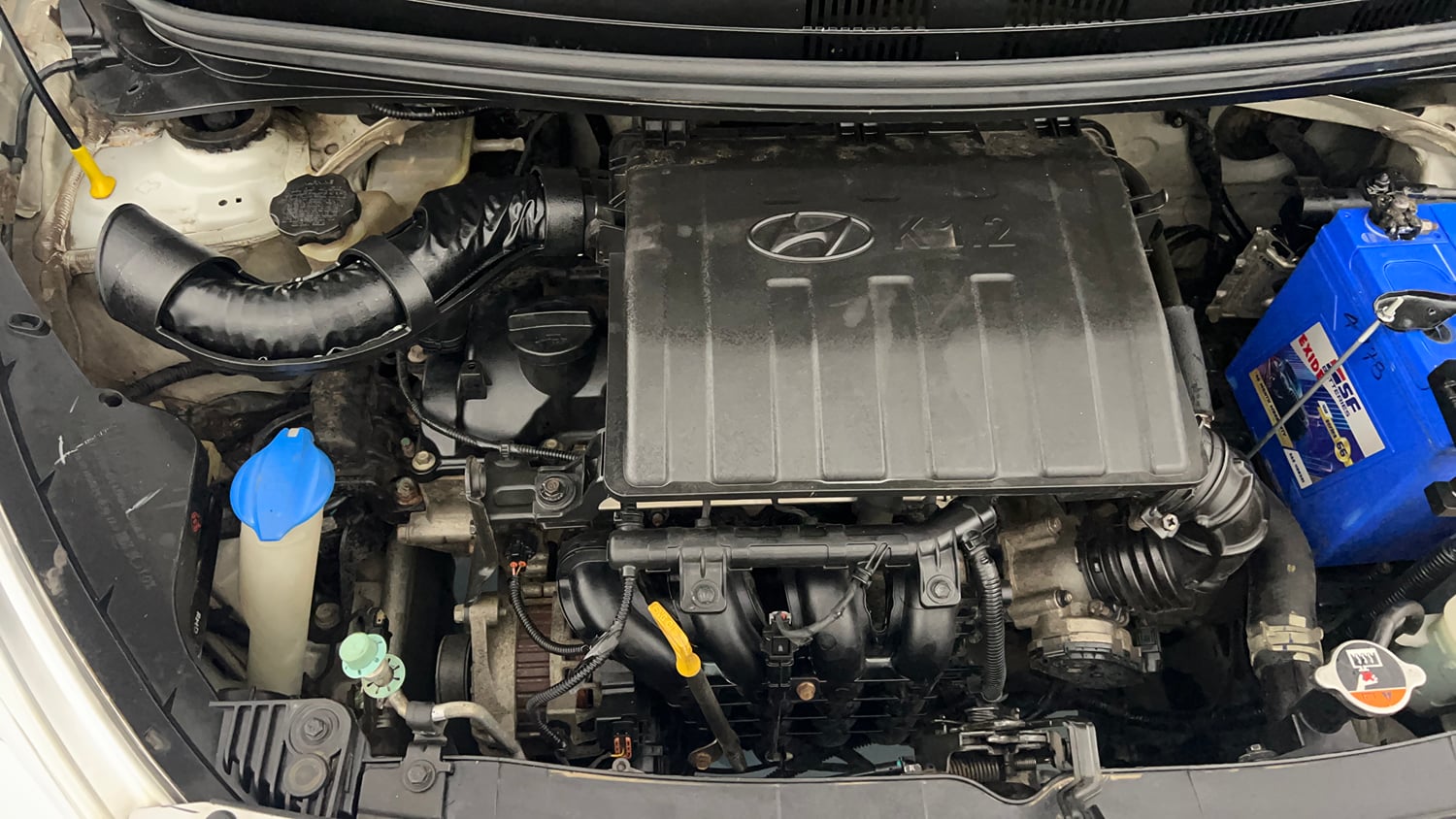 Used 2016 Hyundai Grand i10 Sportz 1.2 Kappa VTVT Petrol Manual engine ENGINE RIGHT SIDE VIEW