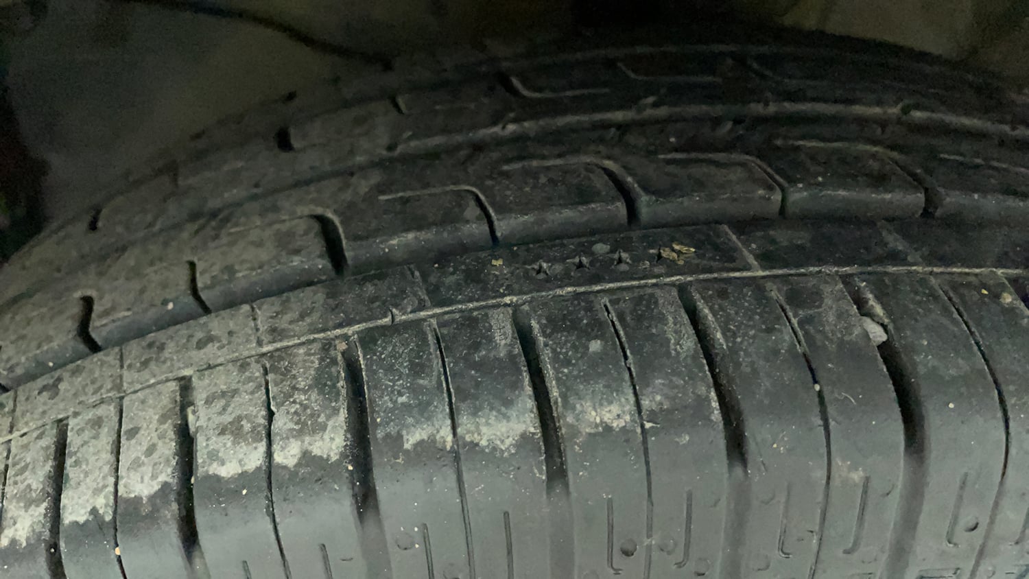 Used 2019 Honda Jazz VX CVT Petrol Petrol Automatic tyres LEFT FRONT TYRE TREAD VIEW