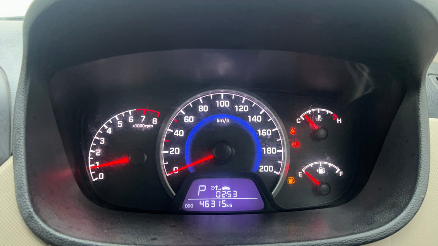 Used 2017 Hyundai Grand i10 Sportz (O) AT 1.2 Kappa VTVT Petrol Automatic interior CLUSTERMETER VIEW