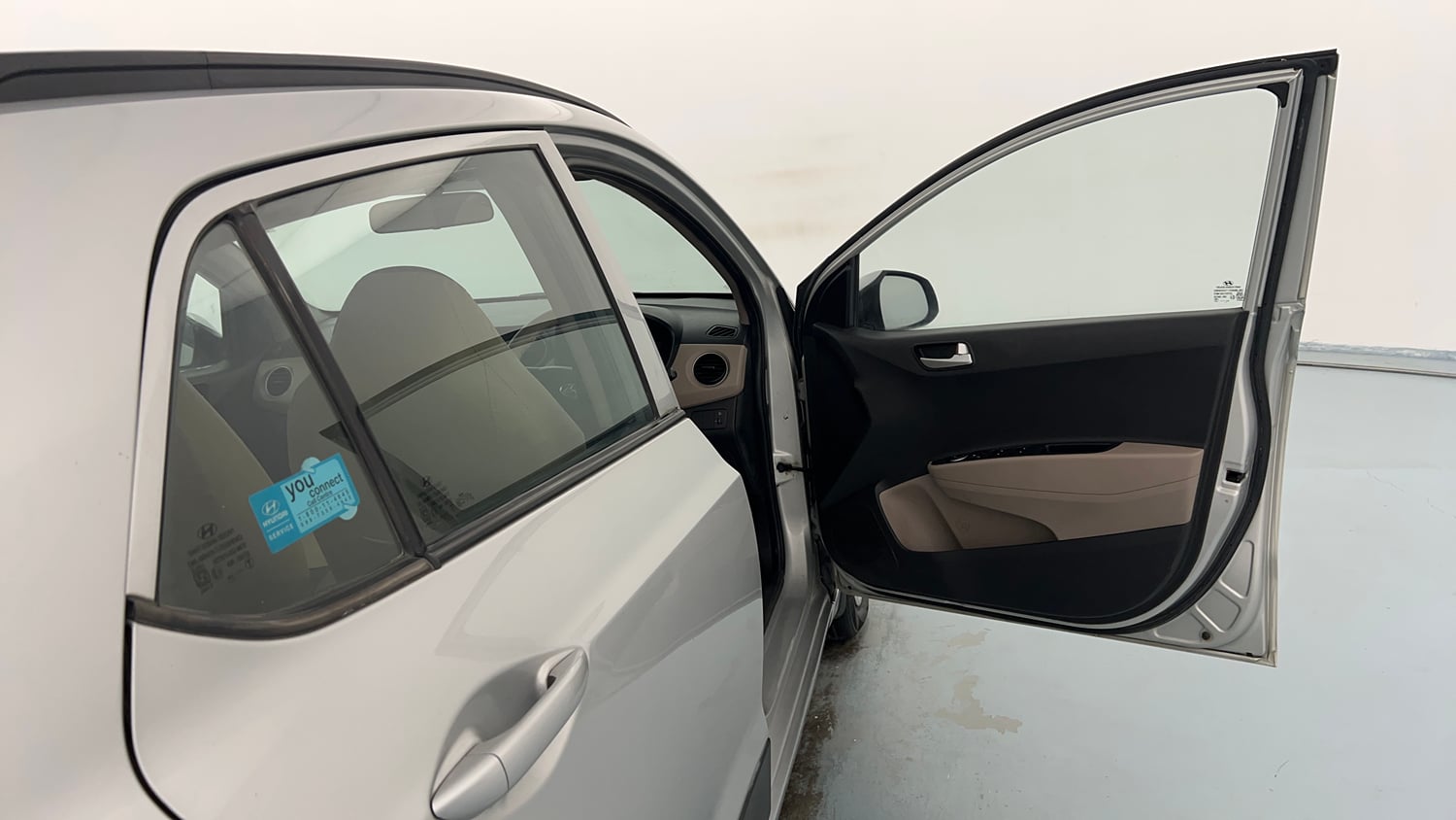 Used 2016 Hyundai Grand i10 Sportz 1.2 Kappa VTVT Petrol Manual interior RIGHT FRONT DOOR OPEN VIEW