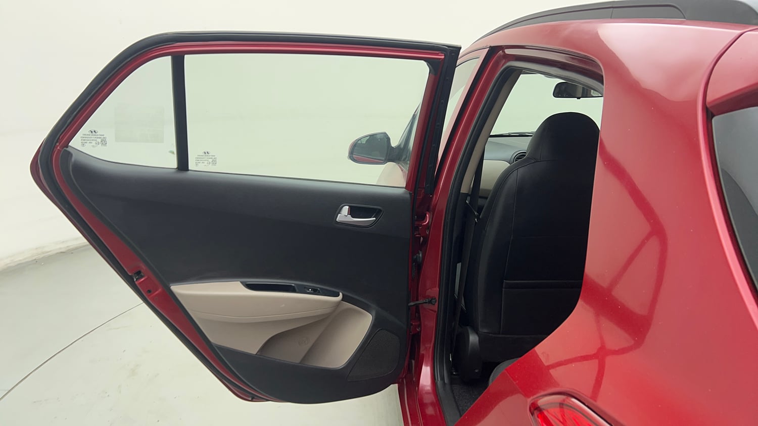 Used 2017 Hyundai Grand i10 Sportz (O) AT 1.2 Kappa VTVT Petrol Automatic interior LEFT REAR DOOR OPEN VIEW