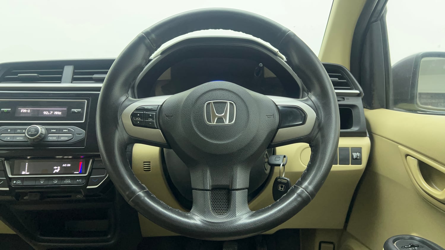 Used 2017 Honda Amaze 1.2 S i-VTEC Petrol Manual interior STEERING VIEW