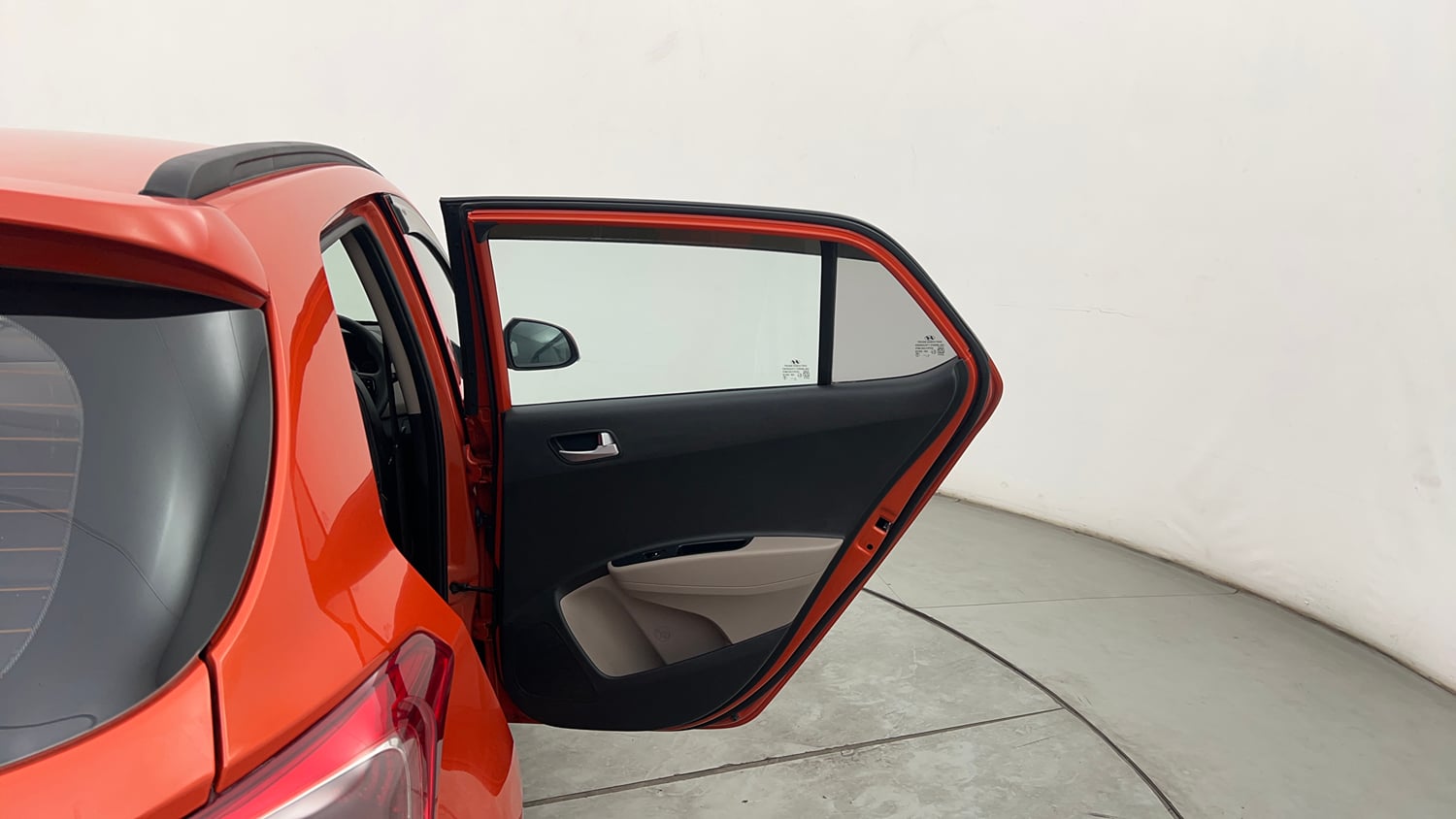 Used 2018 Hyundai Grand i10 Sportz 1.2 Kappa VTVT Petrol Manual interior RIGHT REAR DOOR OPEN VIEW