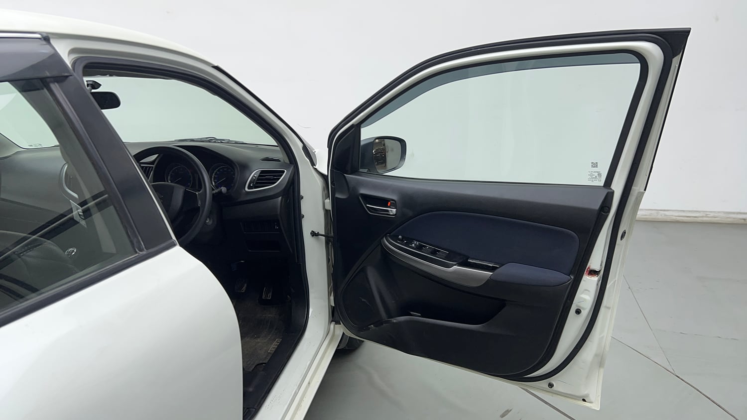 Used 2021 Maruti Suzuki Baleno Delta Petrol Manual interior RIGHT FRONT DOOR OPEN VIEW
